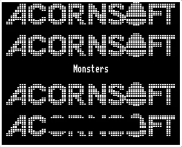 Monsters (1983)(Superior Software-Acornsoft)[a] screen shot title